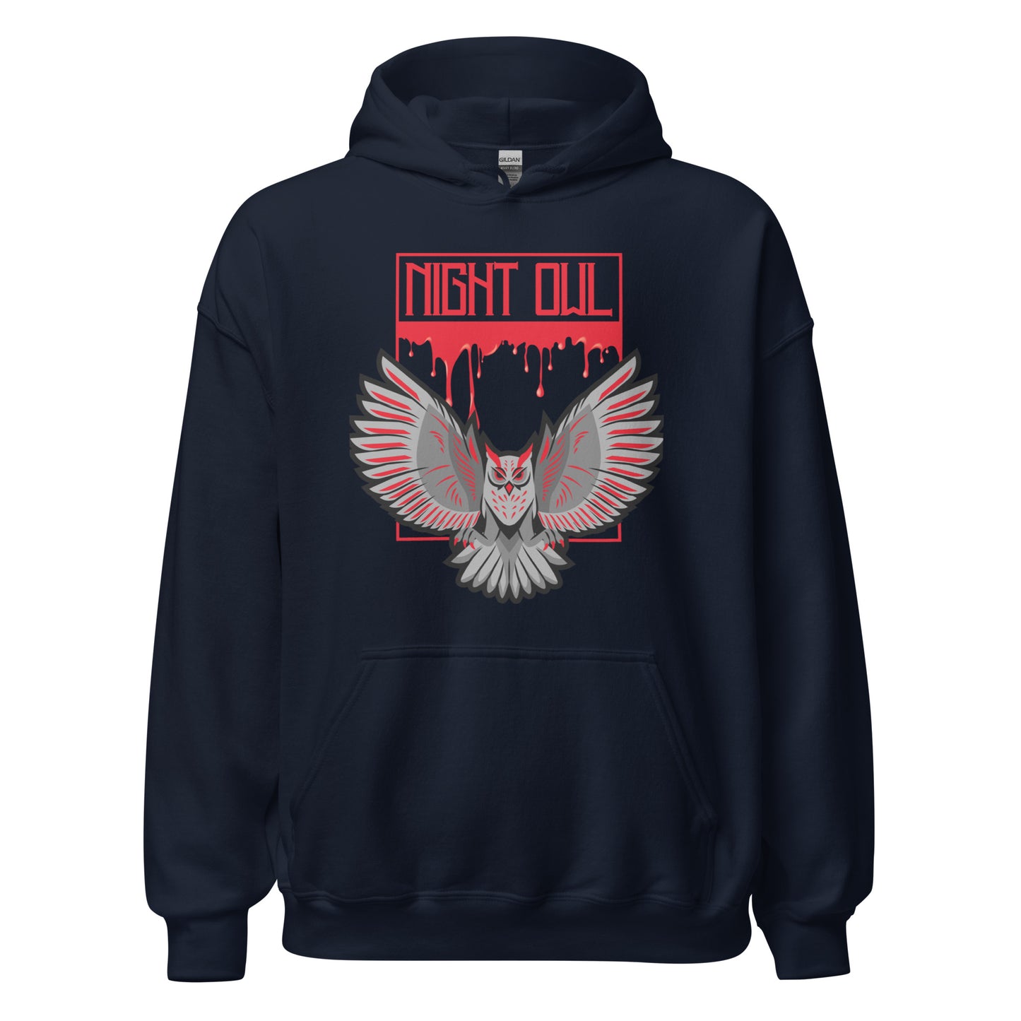 The Night Owl Unisex Hoodie, Bloody Owl Print