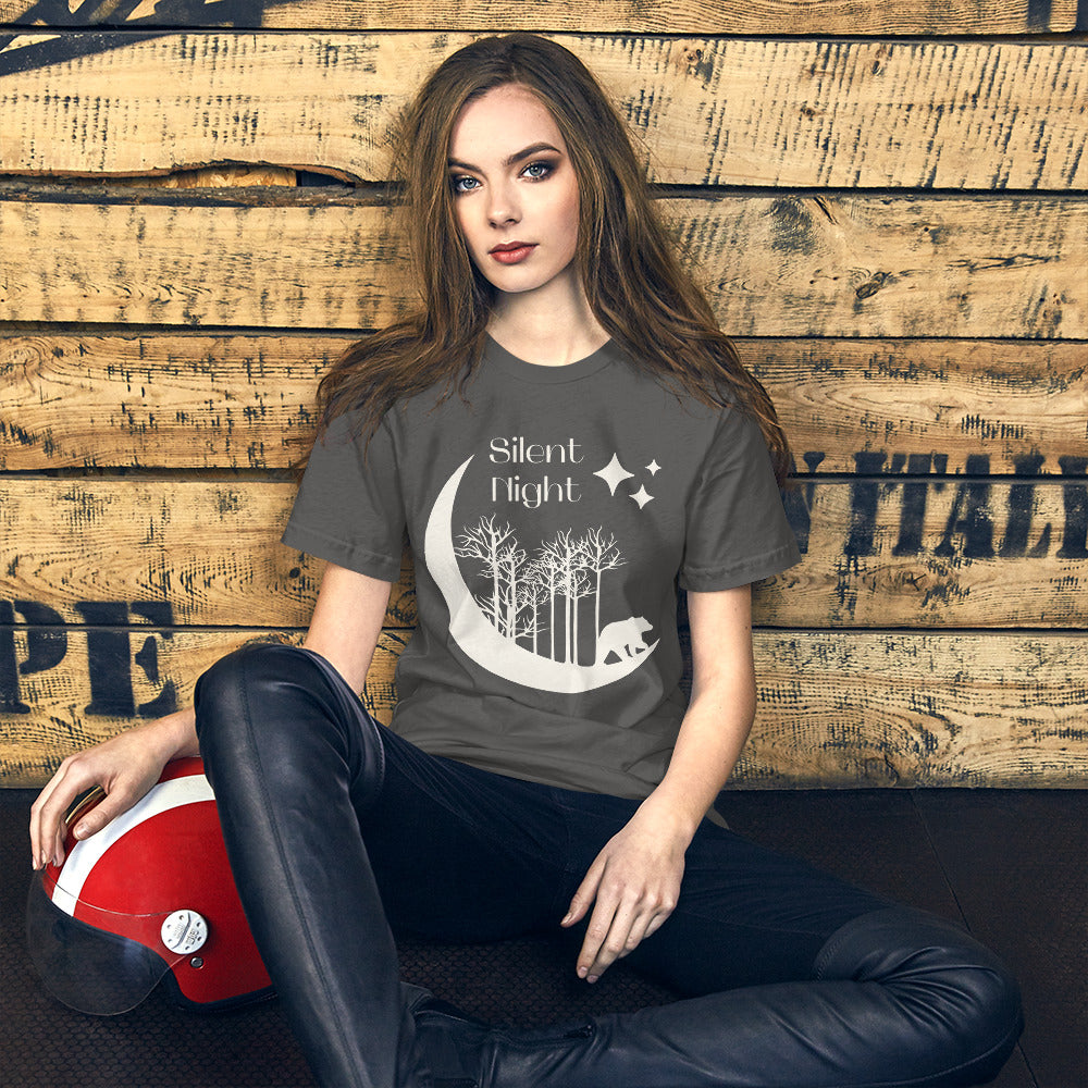 Silent Night Unisex t-shirt, Christmas Present