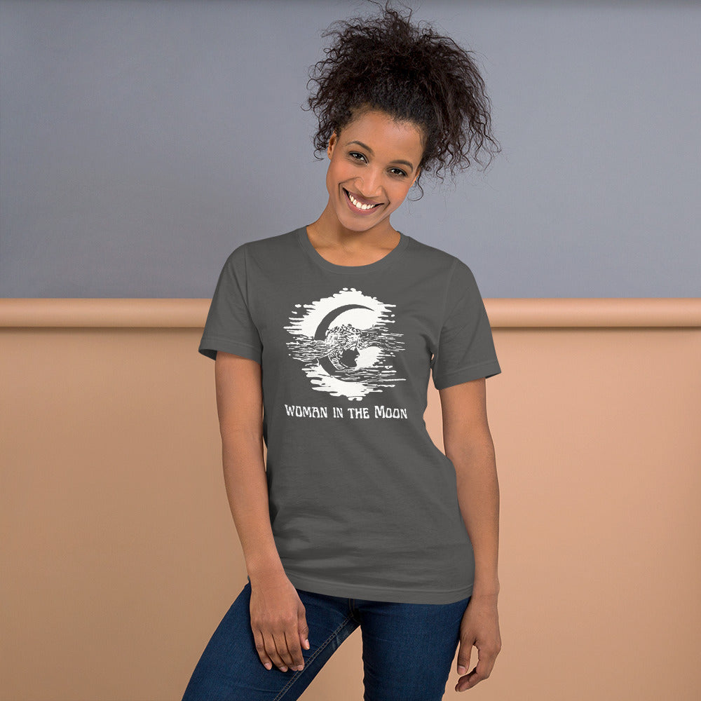 Woman in the Moon Unisex t-shirt, 1929 Fritz Lang Science Fiction Film, By Rocket to the Moon, Vintage 1897 Print