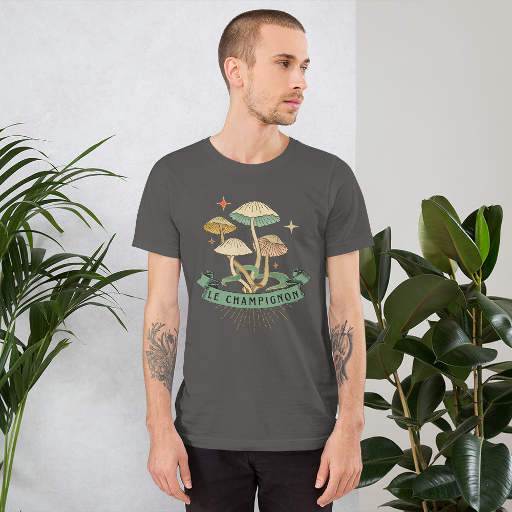 The Mushroom (Le Champignon) Unisex t-shirt, Gift for Film Lovers, Mushroom Lovers