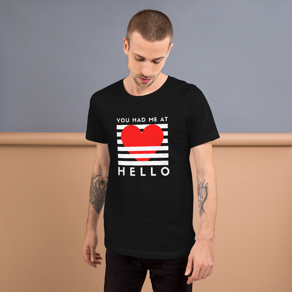 You Had Me at Hello Unisex t-shirt, Movie Lover Gift, Romance, Sports Movie