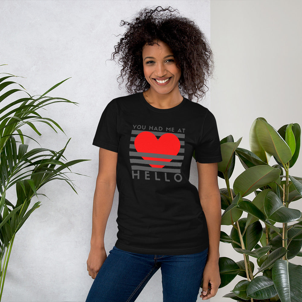 You Had Me at Hello Unisex t-shirt, Movie Quote, Romance Film, Romantic