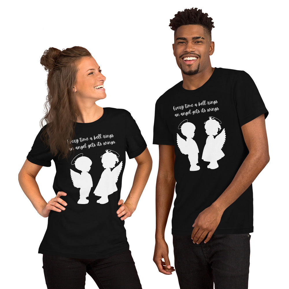 Every Time a Bell Rings an Angel Gets Its Wings Unisex t-shirt, It’s a Wonderful Life, Inspirational Christmas Message