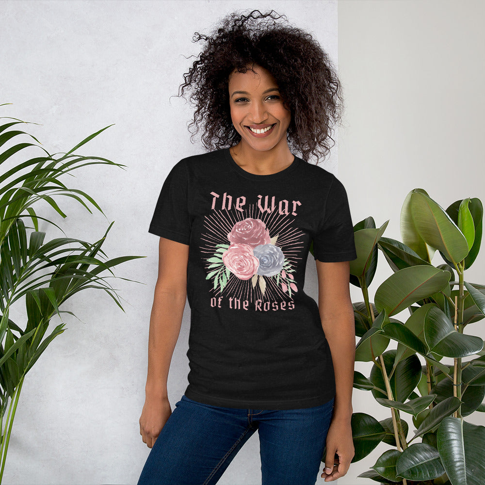 The War of the Roses Unisex t-shirt, Flowery Print, Movie Lover Gift, Anti-Valentine Present