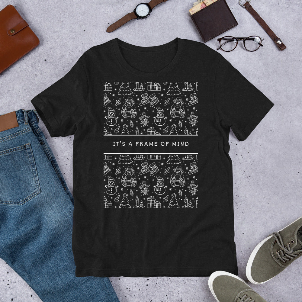 It's a Frame of Mind Christmas Unisex t-shirt, Miracle on 34th Street Quote, Movie Lover Gift