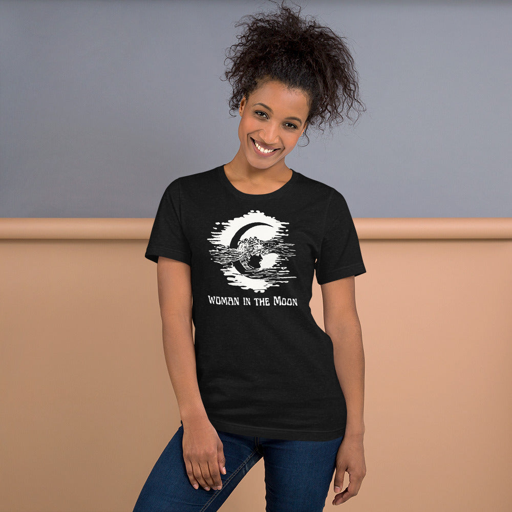 Woman in the Moon Unisex t-shirt, 1929 Fritz Lang Science Fiction Film, By Rocket to the Moon, Vintage 1897 Print