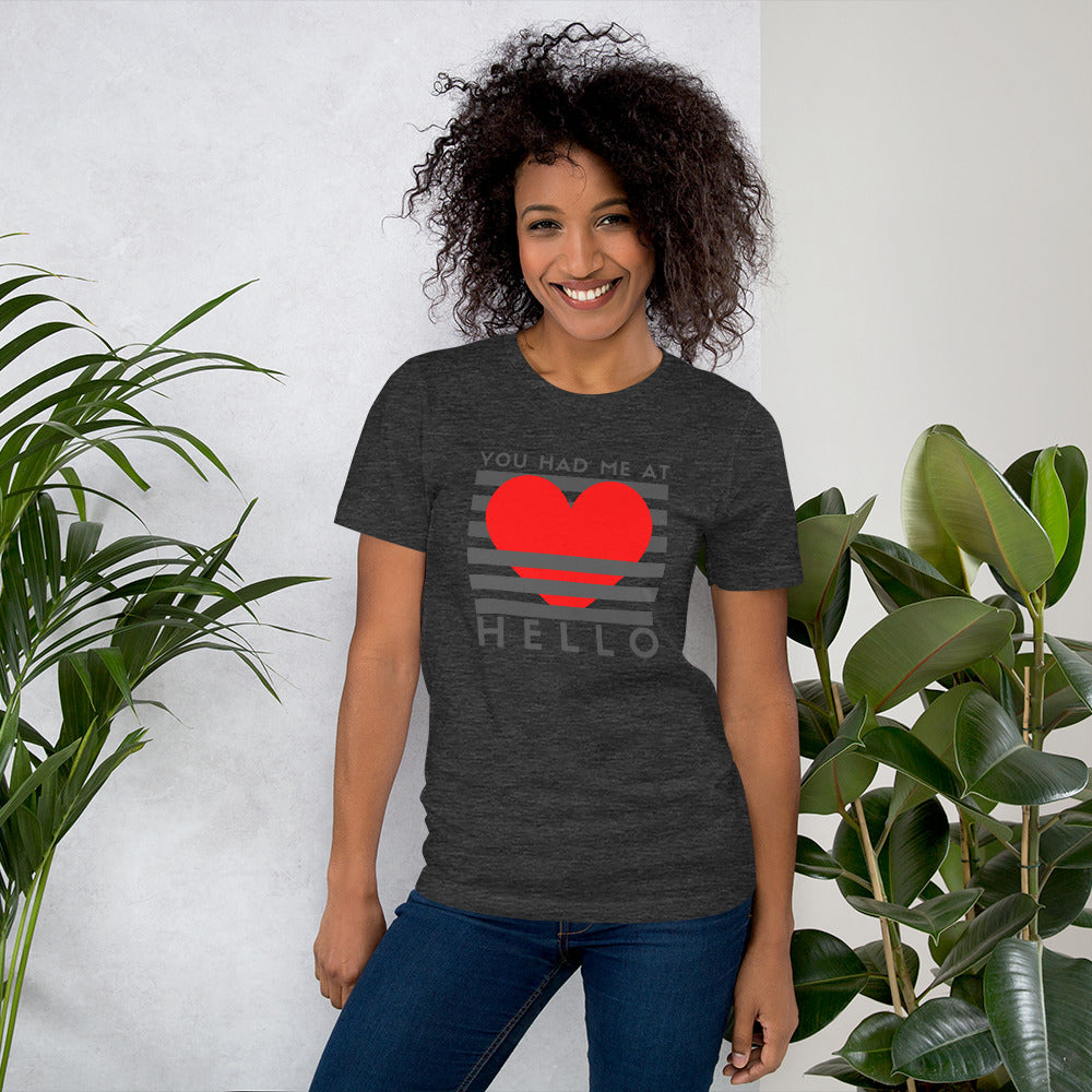 You Had Me at Hello Unisex t-shirt, Movie Quote, Romance Film, Romantic