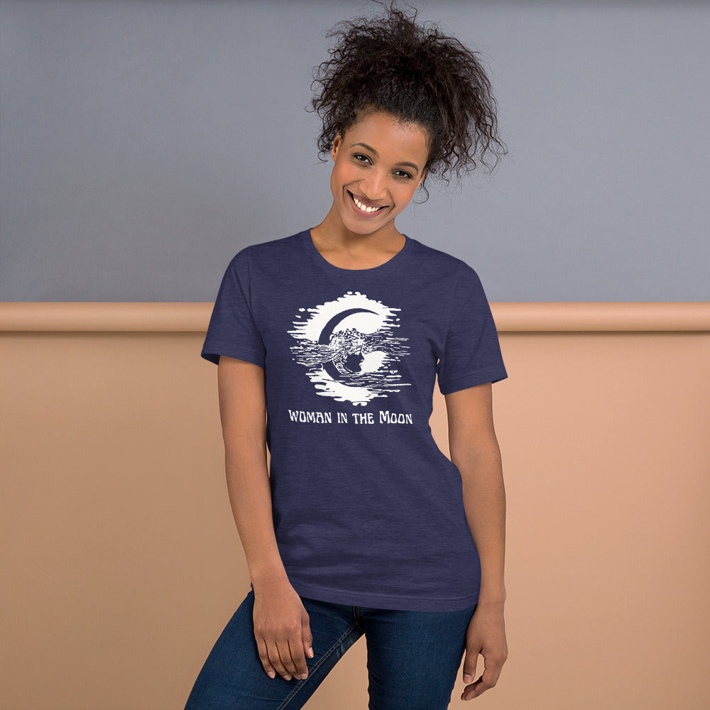 Woman in the Moon Unisex t-shirt, 1929 Fritz Lang Science Fiction Film, By Rocket to the Moon, Vintage 1897 Print