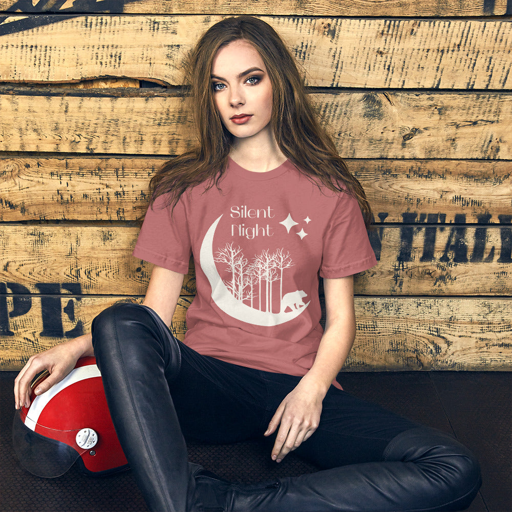Silent Night Unisex t-shirt, Christmas Present