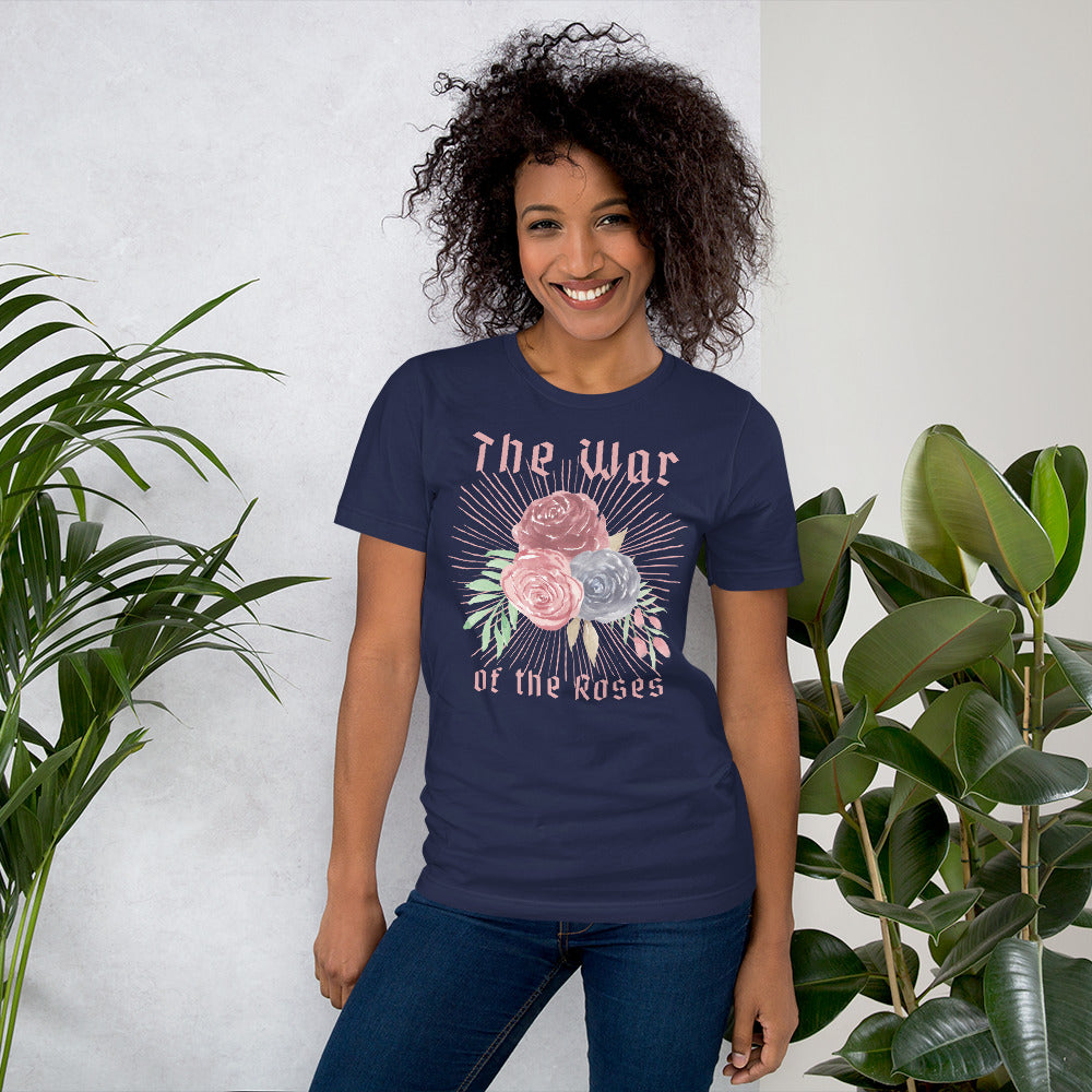 The War of the Roses Unisex t-shirt, Flowery Print, Movie Lover Gift, Anti-Valentine Present