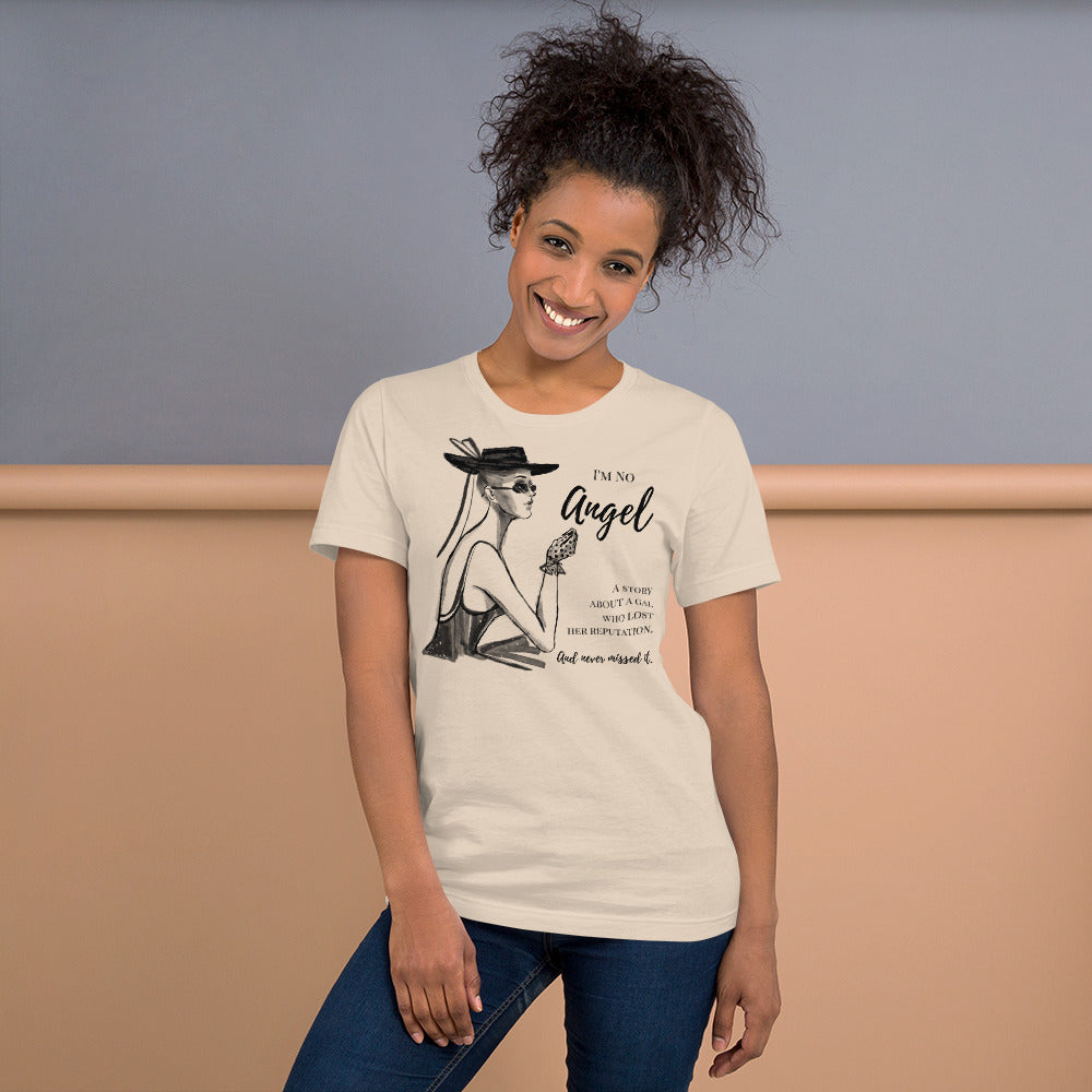 I'm No Angel Unisex t-shirt, Movie Tag-Line, Mae West Quote
