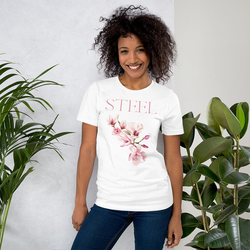 Steel Magnolias Unisex t-shirt, Vibrant Magnolias for Movie Lovers, Life Goes On Message, Gift for Mothers and Daughters