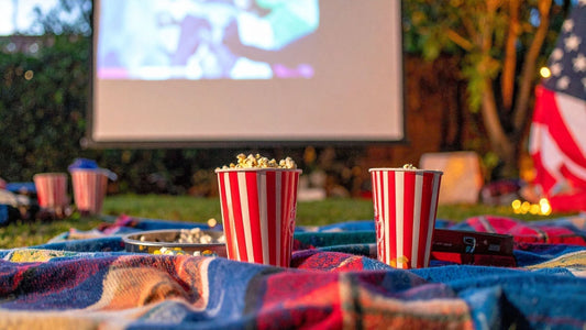 How to Host an All-American Movie Night Garden Party with Food, BBQ, Screen & Printable Quiz