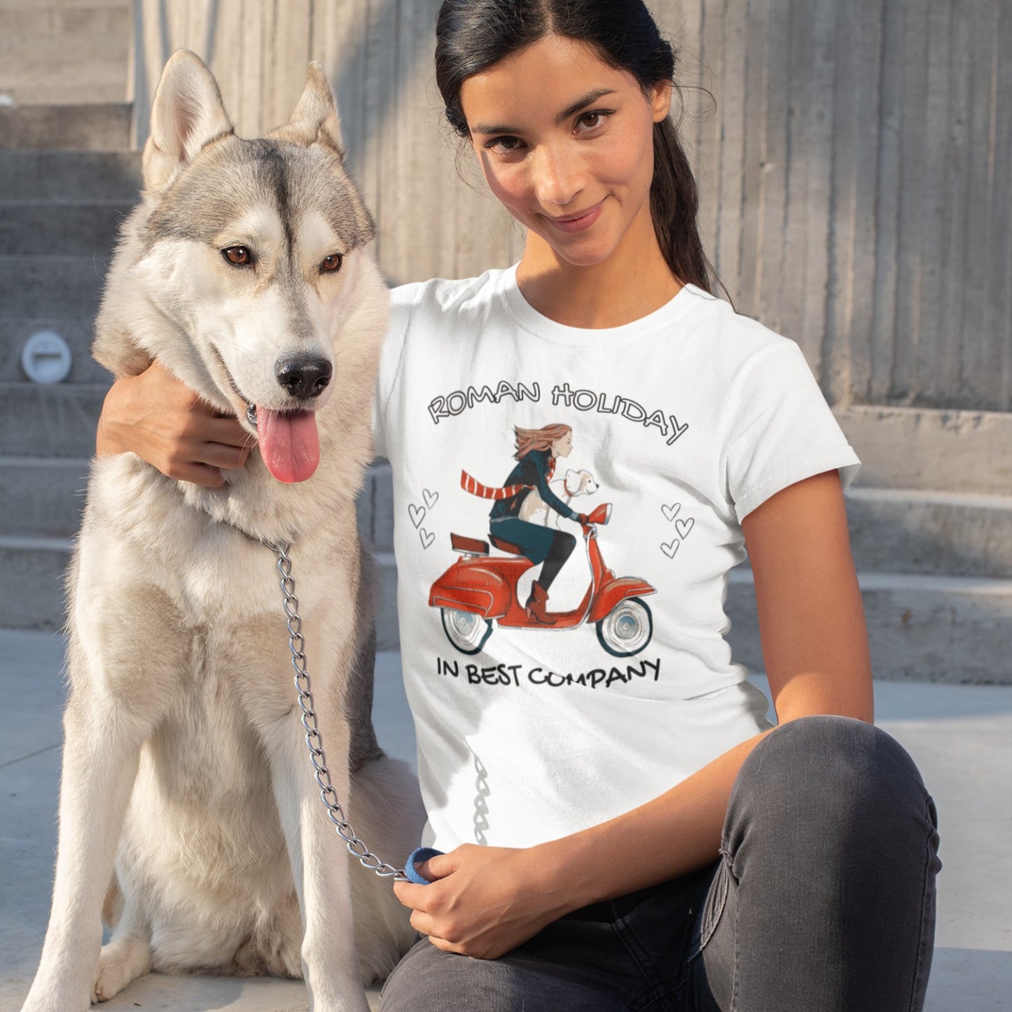 Roman Holiday in Best Company Unisex t-shirt, Holiday With My Dog