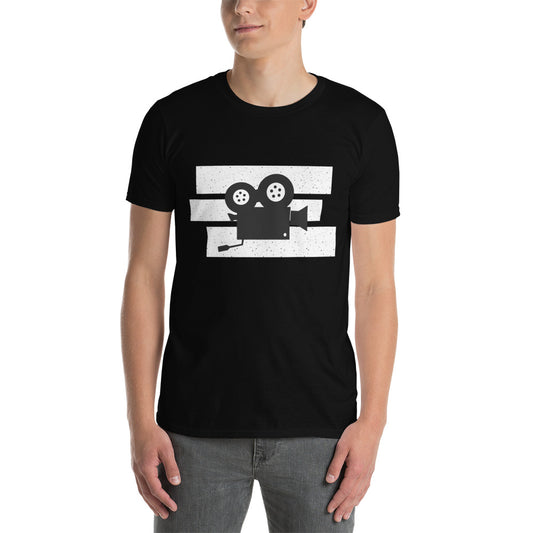 Old Camera for Movie Lovers Short-Sleeve Unisex T-Shirt, Vintage Film Camera, Old Film Projector