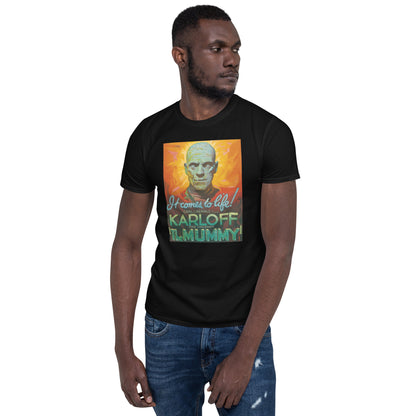 The Mummy 1932 Horror/Fantasy Short-Sleeve Unisex T-Shirt, Classic Film, Boris Karloff