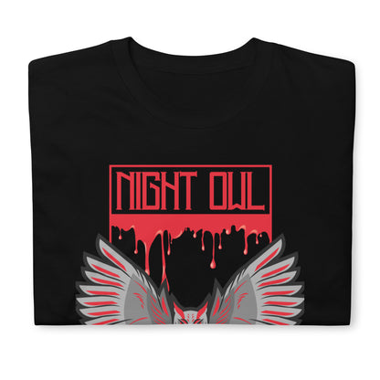 The Night Owl Short-Sleeve Unisex T-Shirt, Bloody Owl