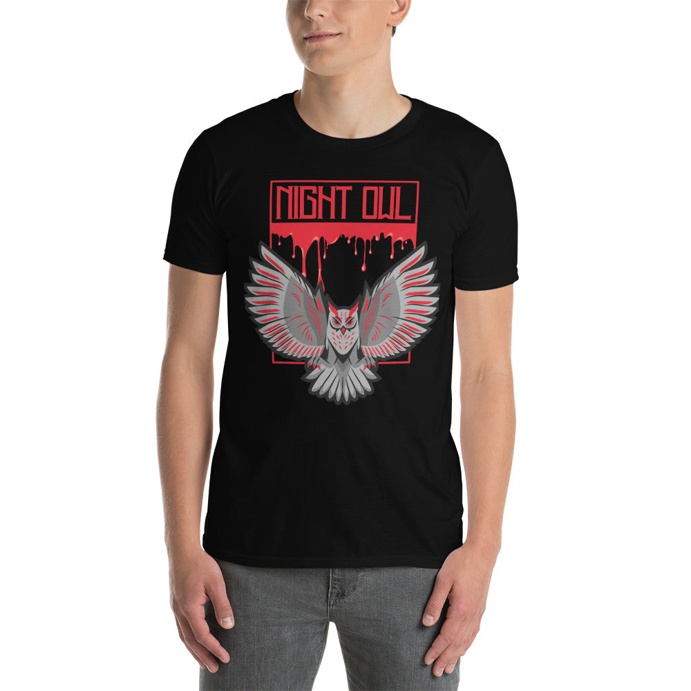 The Night Owl Short-Sleeve Unisex T-Shirt, Bloody Owl