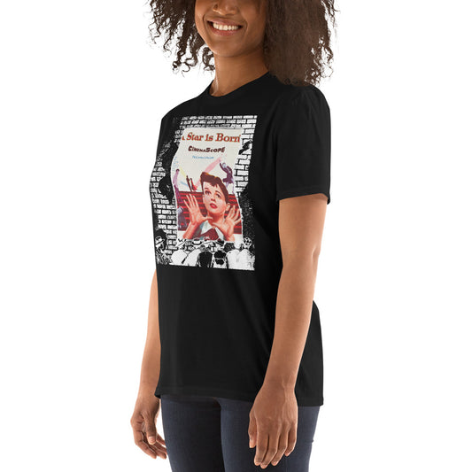 A Star is Born 1954 Short-Sleeve Unisex T-Shirt, Judy Garland Poster, Classic Film, Musical