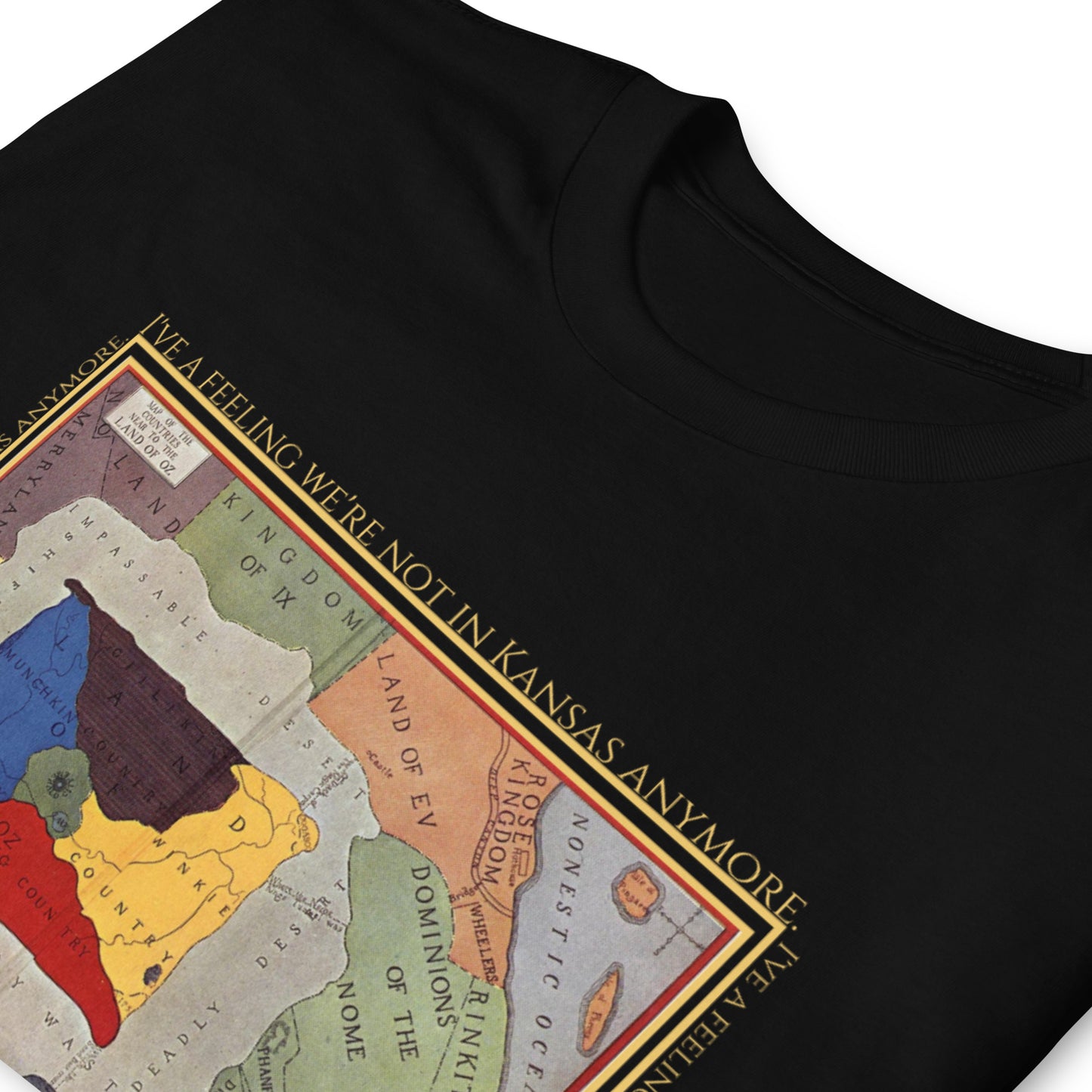 I Have a Feeling We Are Not in Kansas Anymore Short-Sleeve Unisex T-Shirt, Wizard of Oz, Map of Oz