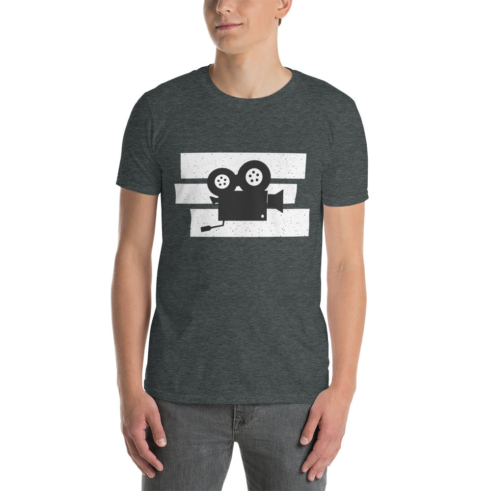Old Camera for Movie Lovers Short-Sleeve Unisex T-Shirt, Vintage Film Camera, Old Film Projector