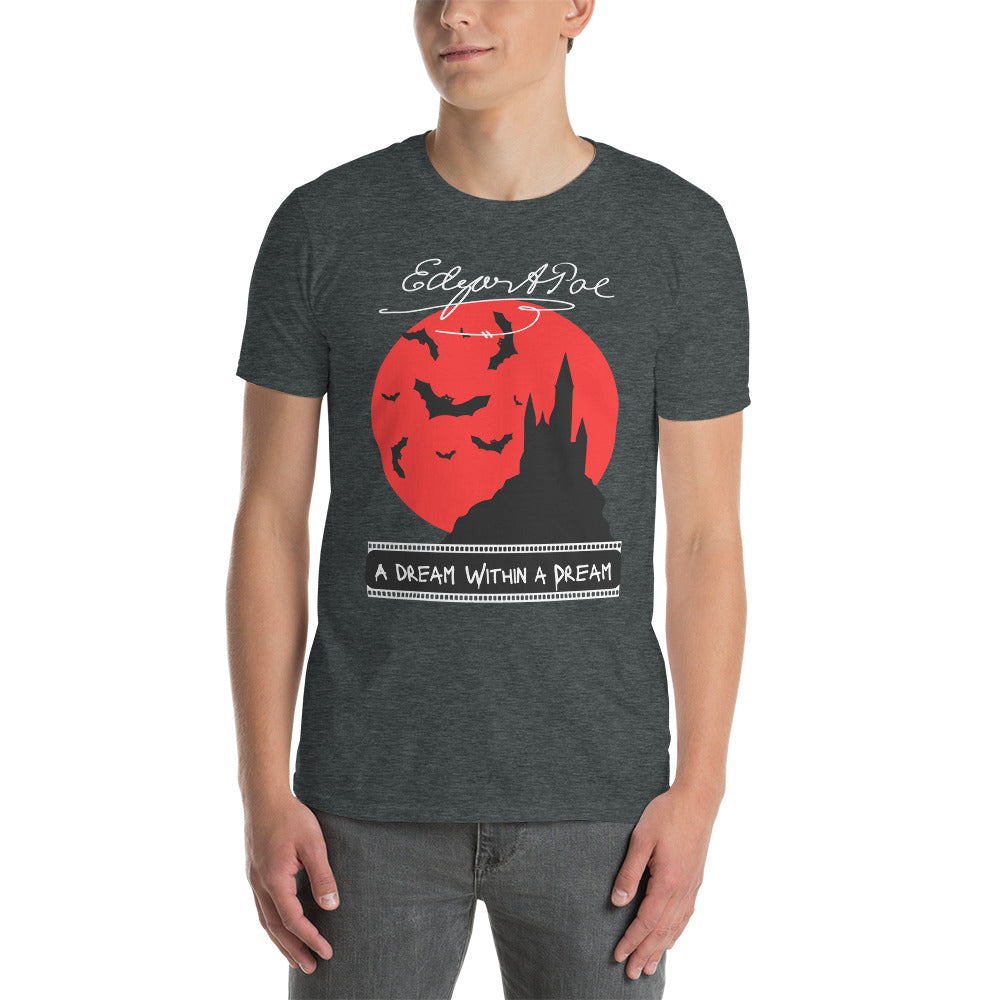 A Dream Within a Dream Short-Sleeve Unisex T-Shirt, Edgar Allan Poe Poem, Movie Lover T-shirt