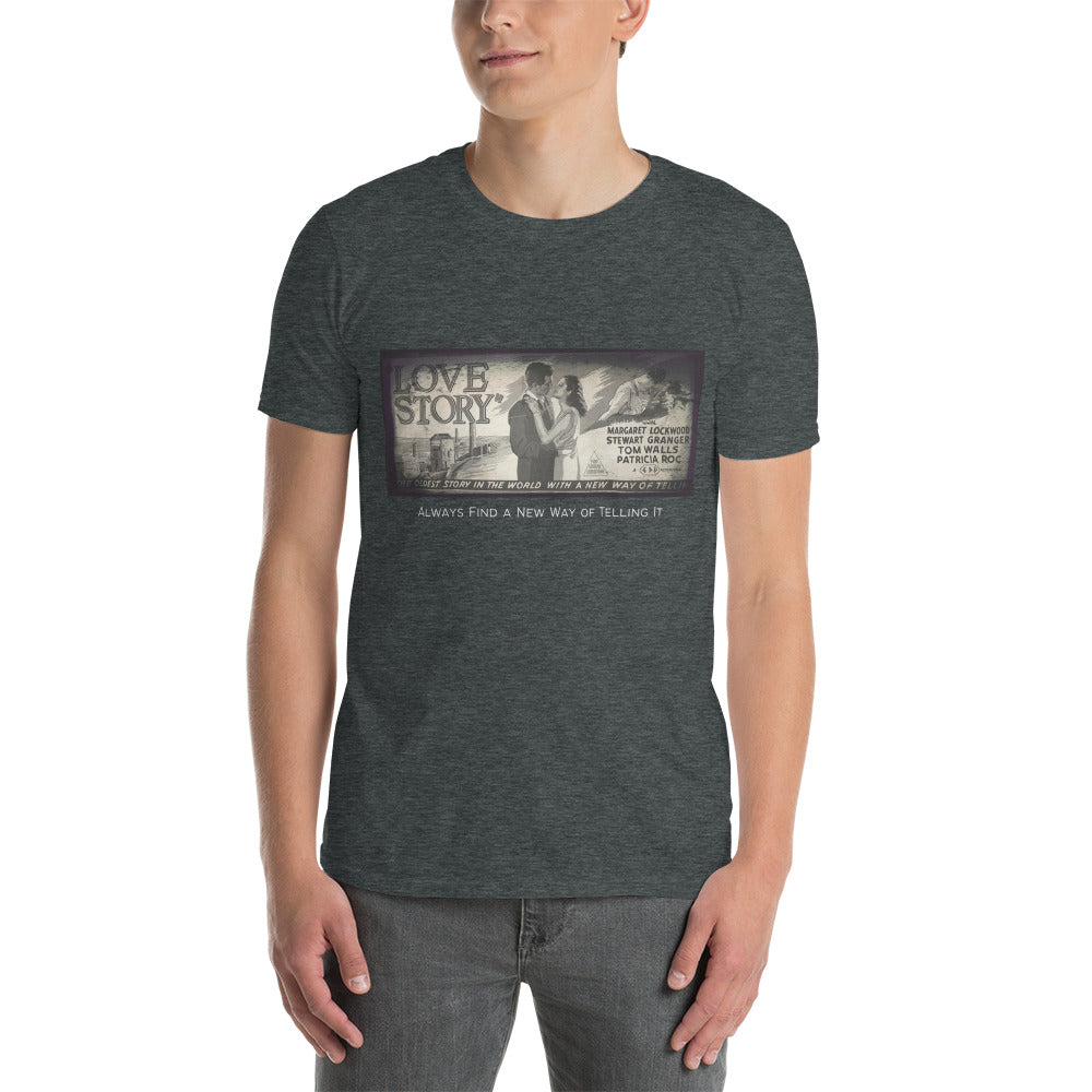 Love Story Short-Sleeve Unisex T-Shirt, Love Story 1944 Movie Poster, Margaret Lockwood