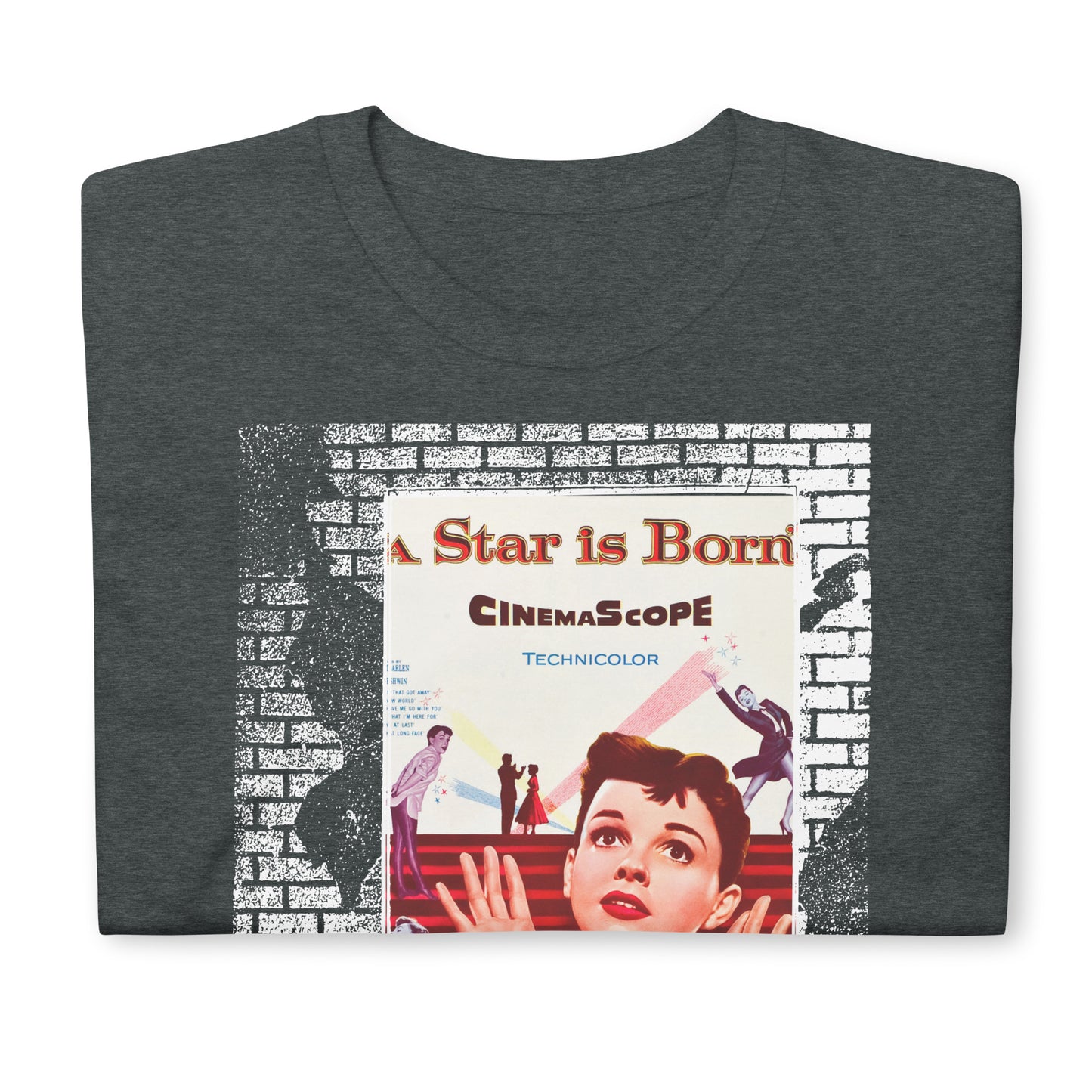 A Star is Born 1954 Short-Sleeve Unisex T-Shirt, Judy Garland Poster, Classic Film, Musical