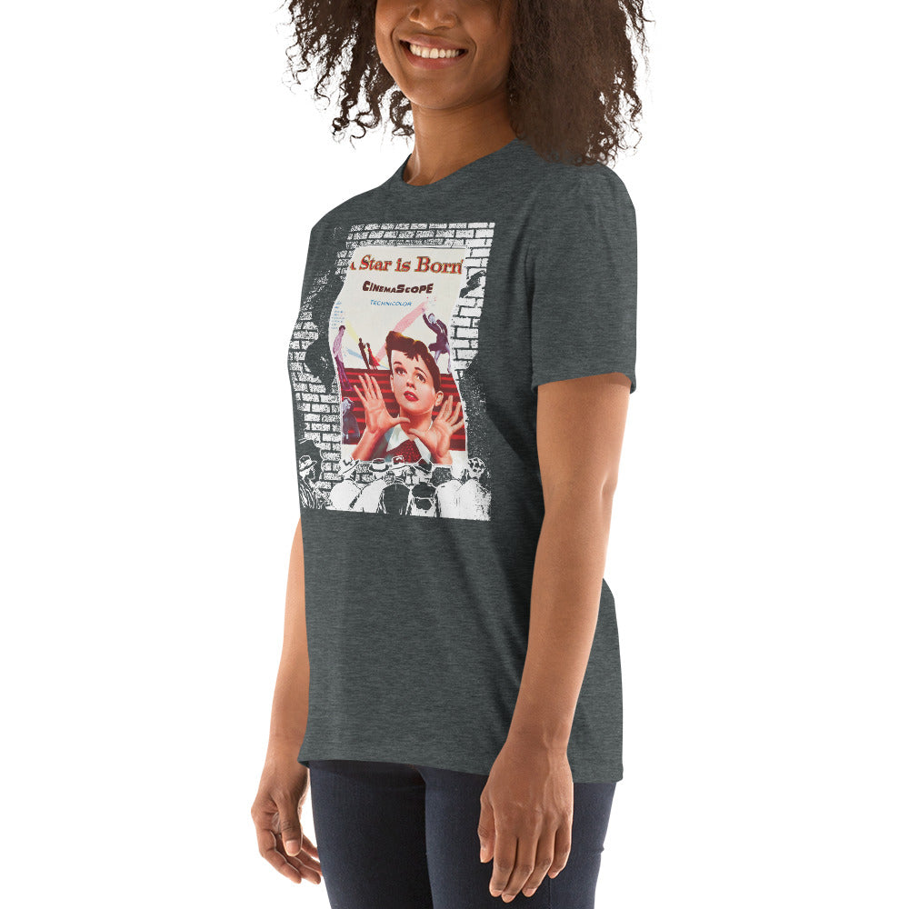 A Star is Born 1954 Short-Sleeve Unisex T-Shirt, Judy Garland Poster, Classic Film, Musical