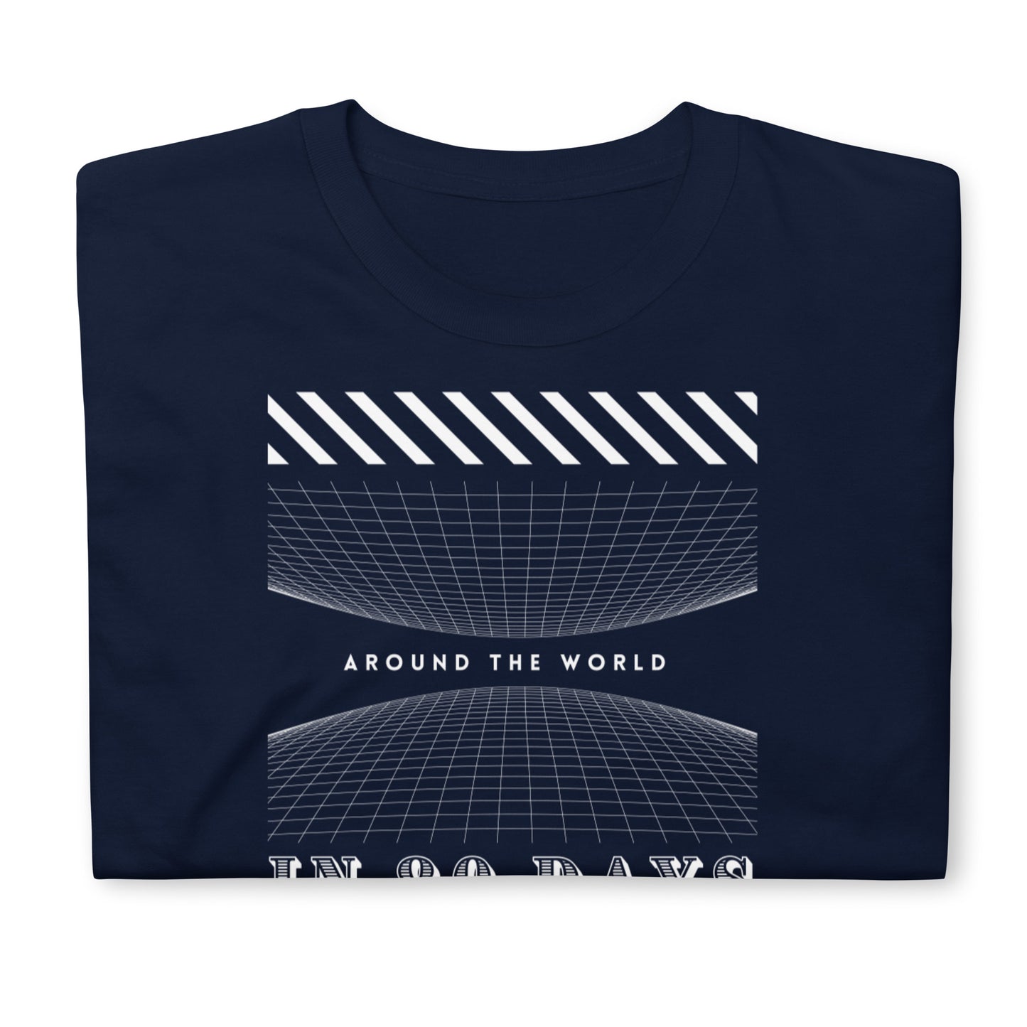 Around the World (in) 80 Days Short-Sleeve Unisex T-Shirt, Jules Verne Book, Film
