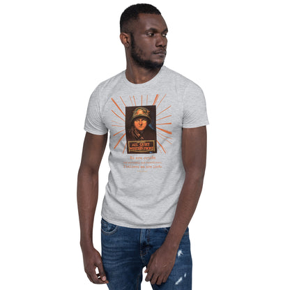 All Quiet on the Western Front Short-Sleeve Unisex T-Shirt, 1930 Movie Poster, Erich Maria Remarque Quote