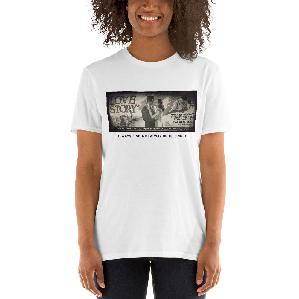 Love Story Short-Sleeve Unisex T-Shirt, Love Story 1944 Movie Poster, Margaret Lockwood
