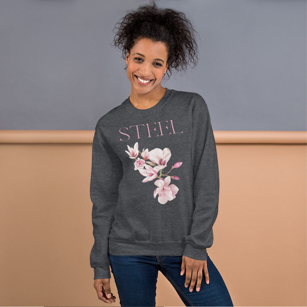 Steel Magnolias Unisex sweatshirt, Vibrant Magnolias for Movie Lovers, Life Goes On Message, Gift for Mothers and Daughters
