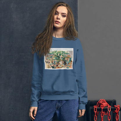 A Toy is Never Truly Happy Until it is Loved by a Child Short-Sleeve Unisex Sweatshirt, Vintage Image 1902