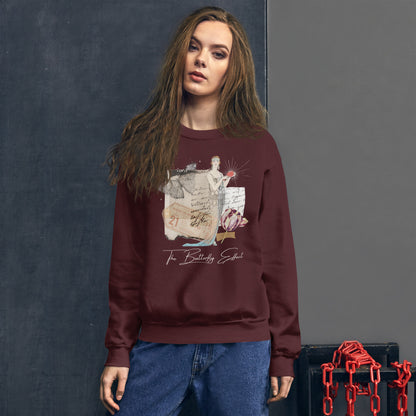 The Butterfly Effect Unisex Sweatshirt, Vintage Image, Vintage Collage