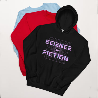 Science Fiction Fast Forward Unisex Hoodie, Movie Lover, Film Lover, Cinephile