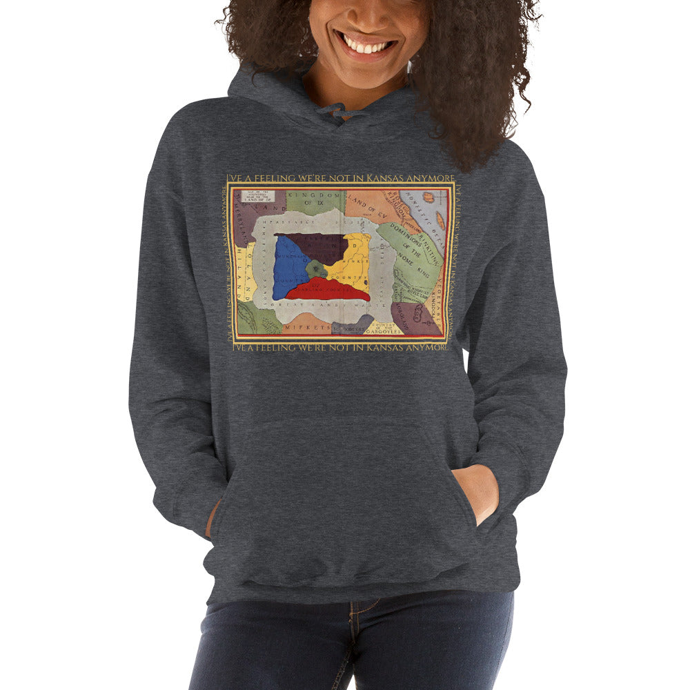I Have a Feeling We Are Not in Kansas Anymore Unisex Hoodie, Wizard of Oz, Map of Oz, Classic Film