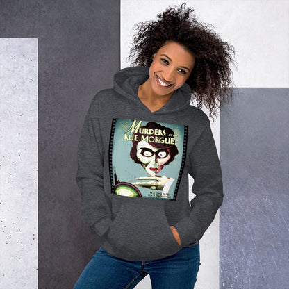 The Murders in the Rue Morgue 1932 Hoodie, Horror Movie Ad print, Unisex Hoodie, Edgar Allan Poe