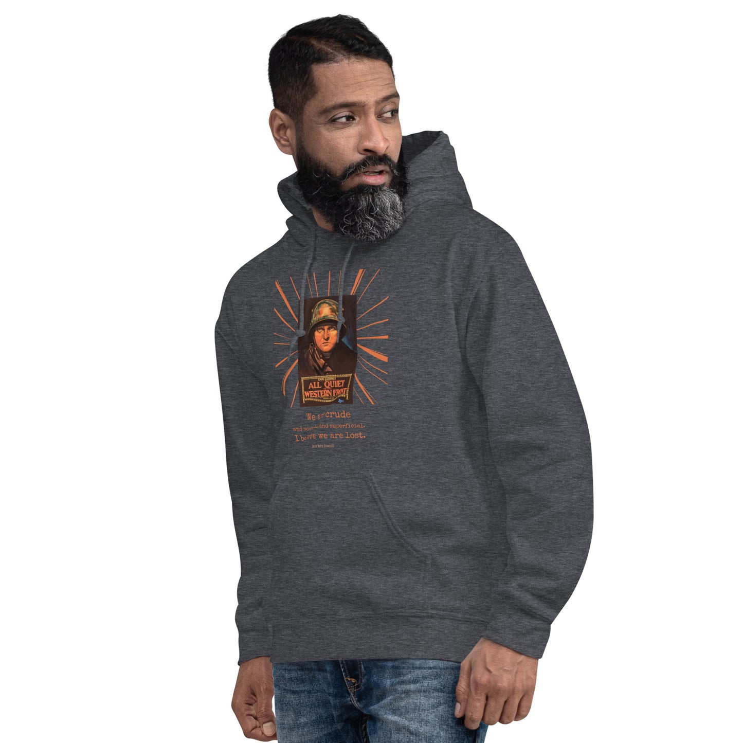 All Quiet on the Western Front Unisex Hoodie, 1930 Movie Poster, Erich Maria Remarque Quote