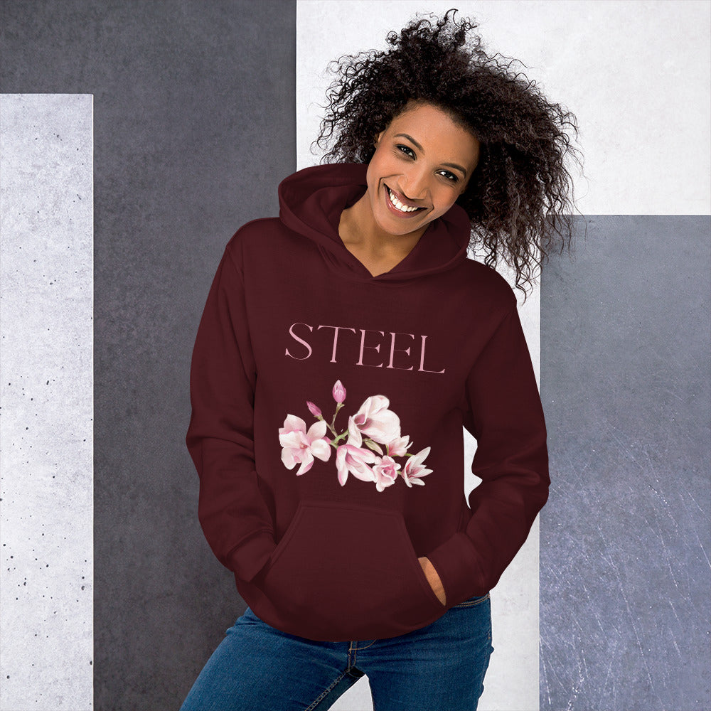 Steel Magnolias Unisex Hoodie, Vibrant Magnolias for Movie Lovers, Life Goes On Message, Gift for Mothers and Daughters