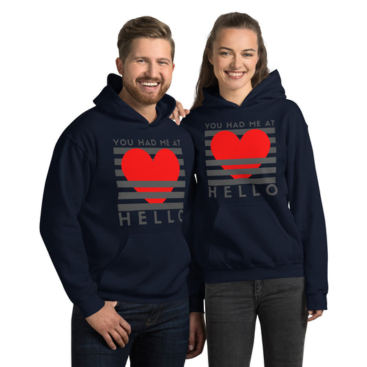 You Had Me at Hello, Unisex Hoodie Movie Quote, Romance, Romantic Film