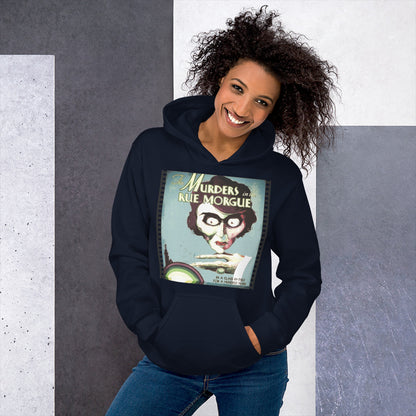 The Murders in the Rue Morgue 1932 Hoodie, Horror Movie Ad print, Unisex Hoodie, Edgar Allan Poe