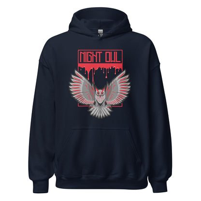 The Night Owl Unisex Hoodie, Bloody Owl Print
