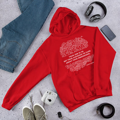 Your Job Is to Get Your Audience to Care About Your Obsessions, Quote Unisex Hoodie, Martin Scorsese