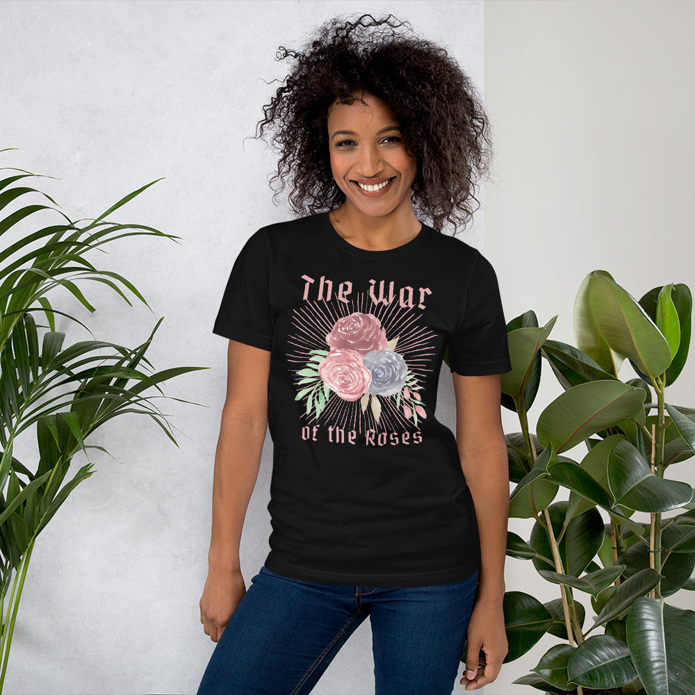 The War of the Roses Unisex t-shirt, Flowery Print, Movie Lover Gift, Anti-Valentine Present