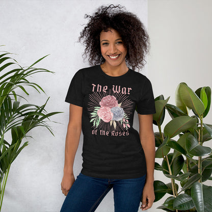 The War of the Roses Unisex t-shirt, Flowery Print, Movie Lover Gift, Anti-Valentine Present