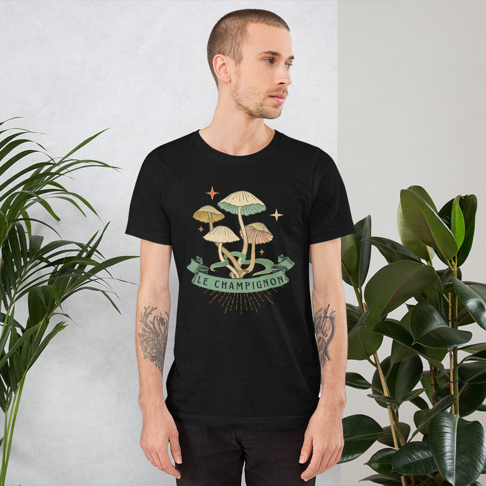 The Mushroom (Le Champignon) Unisex t-shirt, Gift for Film Lovers, Mushroom Lovers