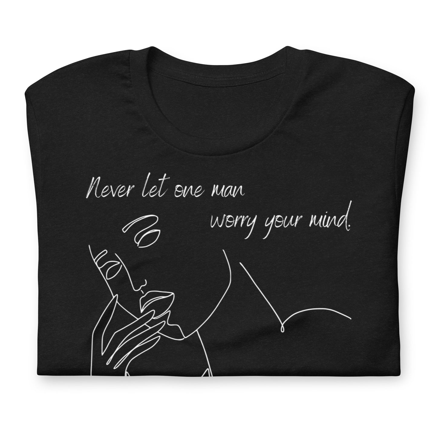 Never Let One Man Worry Your Mind Unisex t-shirt, Mae West Quote, 1933 Movie