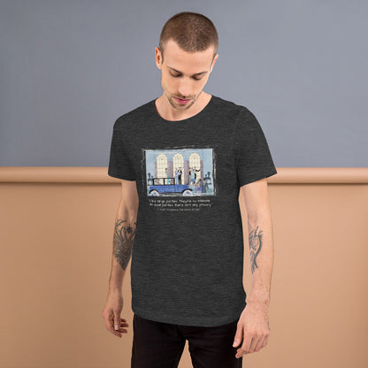 I like large parties, Great Gatsby Quote Unisex t-shirt