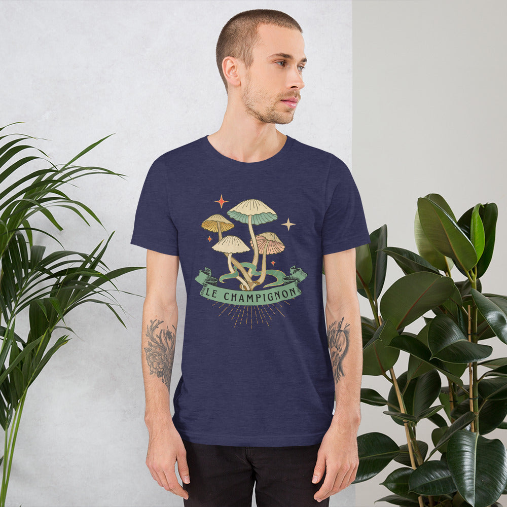 The Mushroom (Le Champignon) Unisex t-shirt, Gift for Film Lovers, Mushroom Lovers